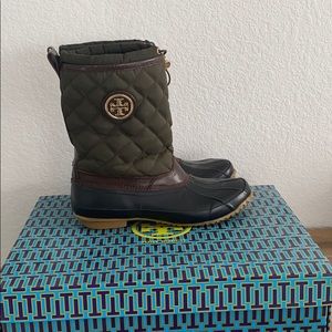 Tory Burch Denai Quilted Rain Boot